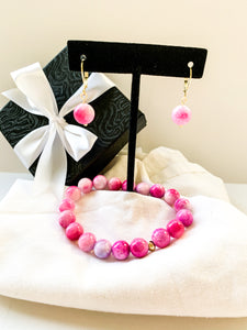Bright Pink Jade Mothers Day Set